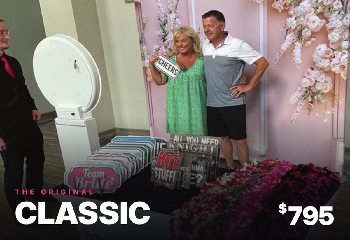The Classic photo booth, $795