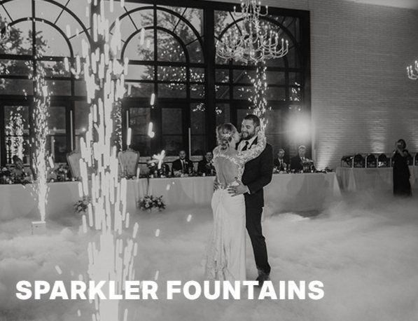 Sparkler fountains