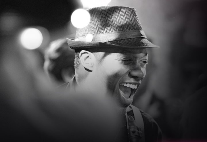 Saxy Rob smiling